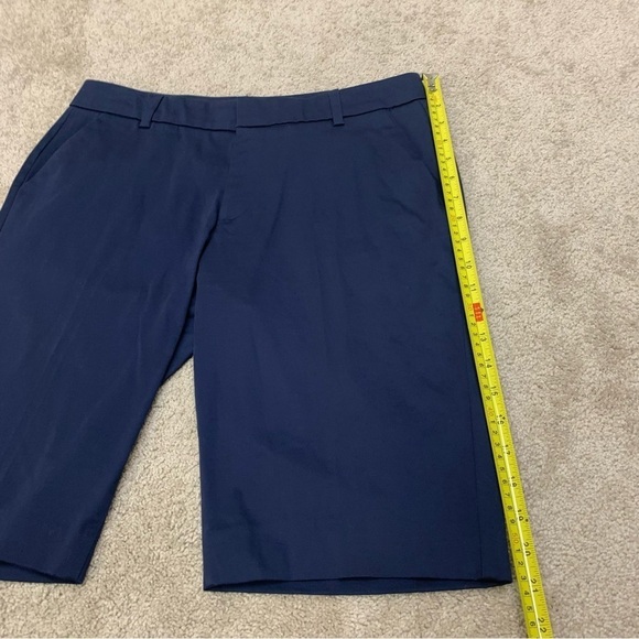 ALFRED Sung navy blue Bermuda shorts Sz 10 - Picture 7 of 8